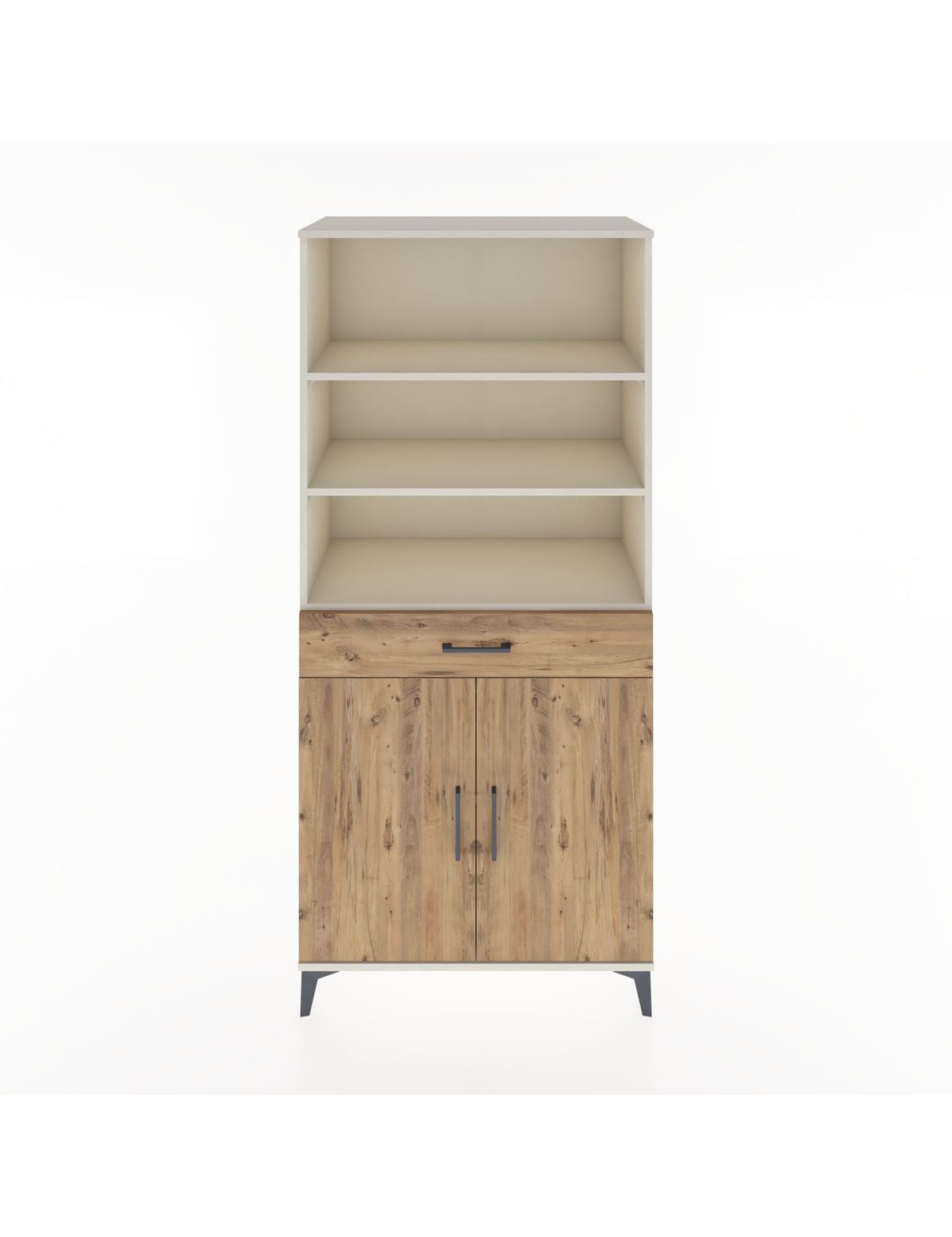 Hyperion Dolap 4 Raflı Tek Çekmeceli 2 Kapaklı 88x44x195 Aytaşı-Çam