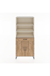 Hyperion Dolap 4 Raflı Tek Çekmeceli 2 Kapaklı 88x44x195 Aytaşı-Çam