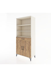 Hyperion Dolap 4 Raflı Tek Çekmeceli 2 Kapaklı 88x44x195 Aytaşı-Çam