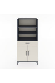 Hyperion Dolap 4 Raflı Tek Çekmeceli 2 Kapaklı 88x44x195 Antrasit-Aytaşı