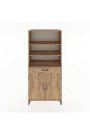 Hyperion Dolap 4 Raflı Tek Çekmeceli 2 Kapaklı 88x44x195 Çam-Çam