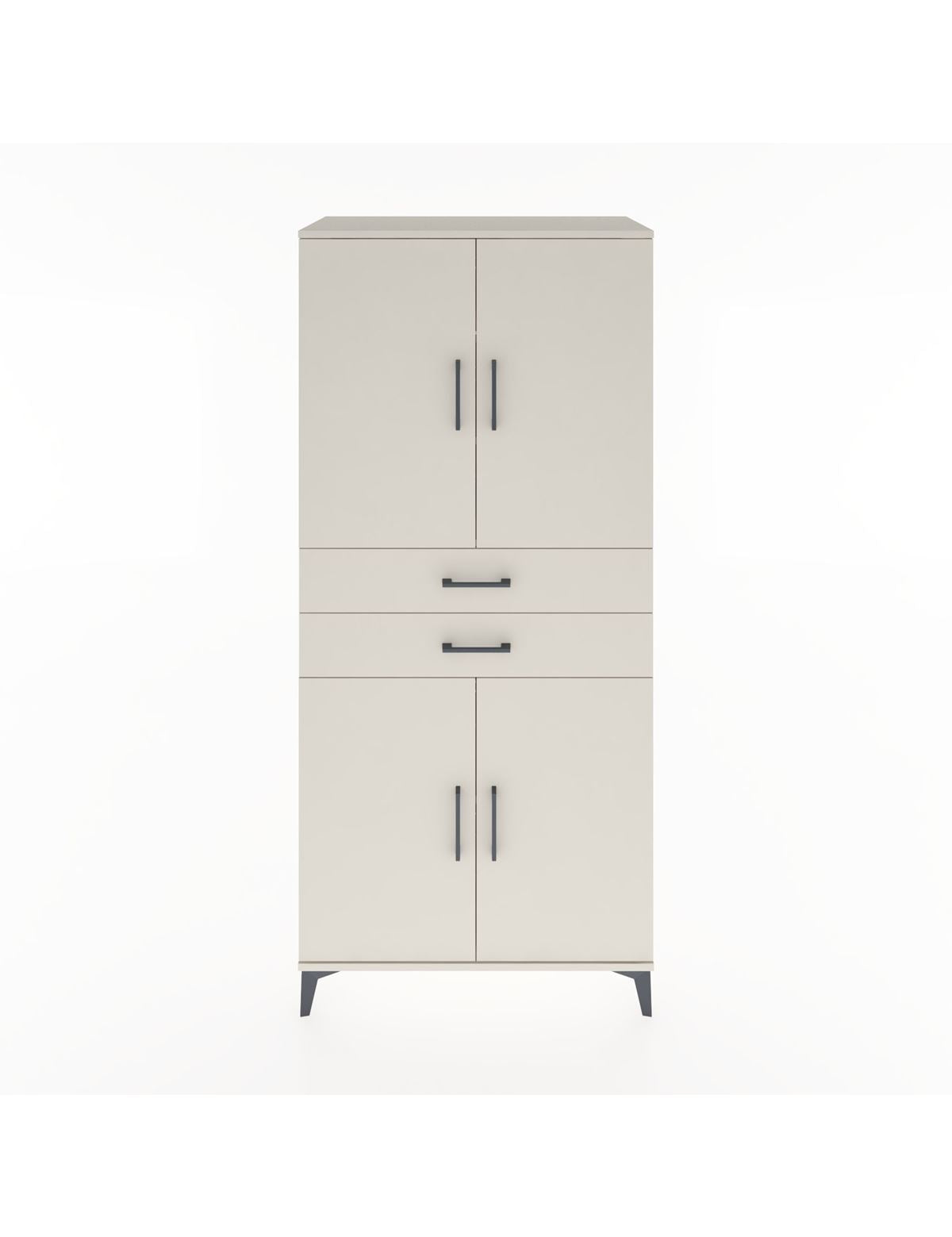 Hyperion Dolap 4 Raflı 2 Çekmeceli 4 Kapaklı 88x44x195 Aytaşı-Aytaşı