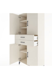 Hyperion Dolap 4 Raflı 2 Çekmeceli 4 Kapaklı 88x44x195 Aytaşı-Aytaşı