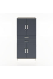 Hyperion Dolap 4 Raflı 2 Çekmeceli 4 Kapaklı 88x44x195 Aytaşı-Antrasit