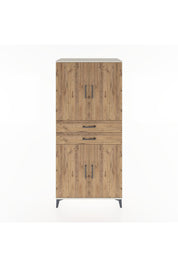 Hyperion Dolap 4 Raflı 2 Çekmeceli 4 Kapaklı 88x44x195 Aytaşı-Çam