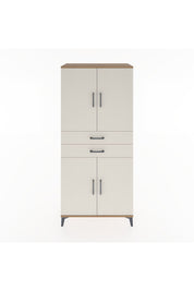 Hyperion Dolap 4 Raflı 2 Çekmeceli 4 Kapaklı 88x44x195 Çam-Aytaşı