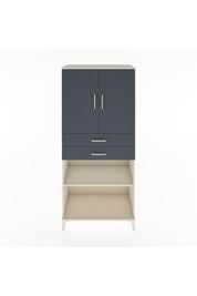 Hyperion Dolap 4 Raflı 2 Çekmeceli 2 Kapaklı 88x44x195 Aytaşı-Antrasit