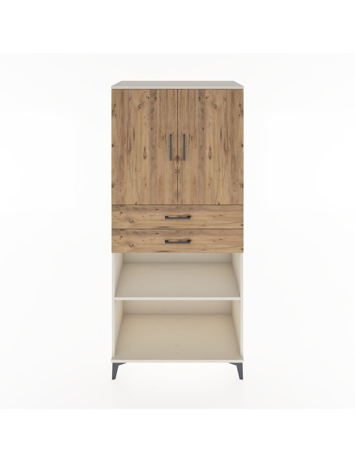 Hyperion Dolap 4 Raflı 2 Çekmeceli 2 Kapaklı 88x44x195 Aytaşı-Çam