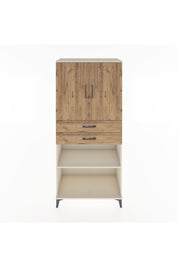 Hyperion Dolap 4 Raflı 2 Çekmeceli 2 Kapaklı 88x44x195 Aytaşı-Çam