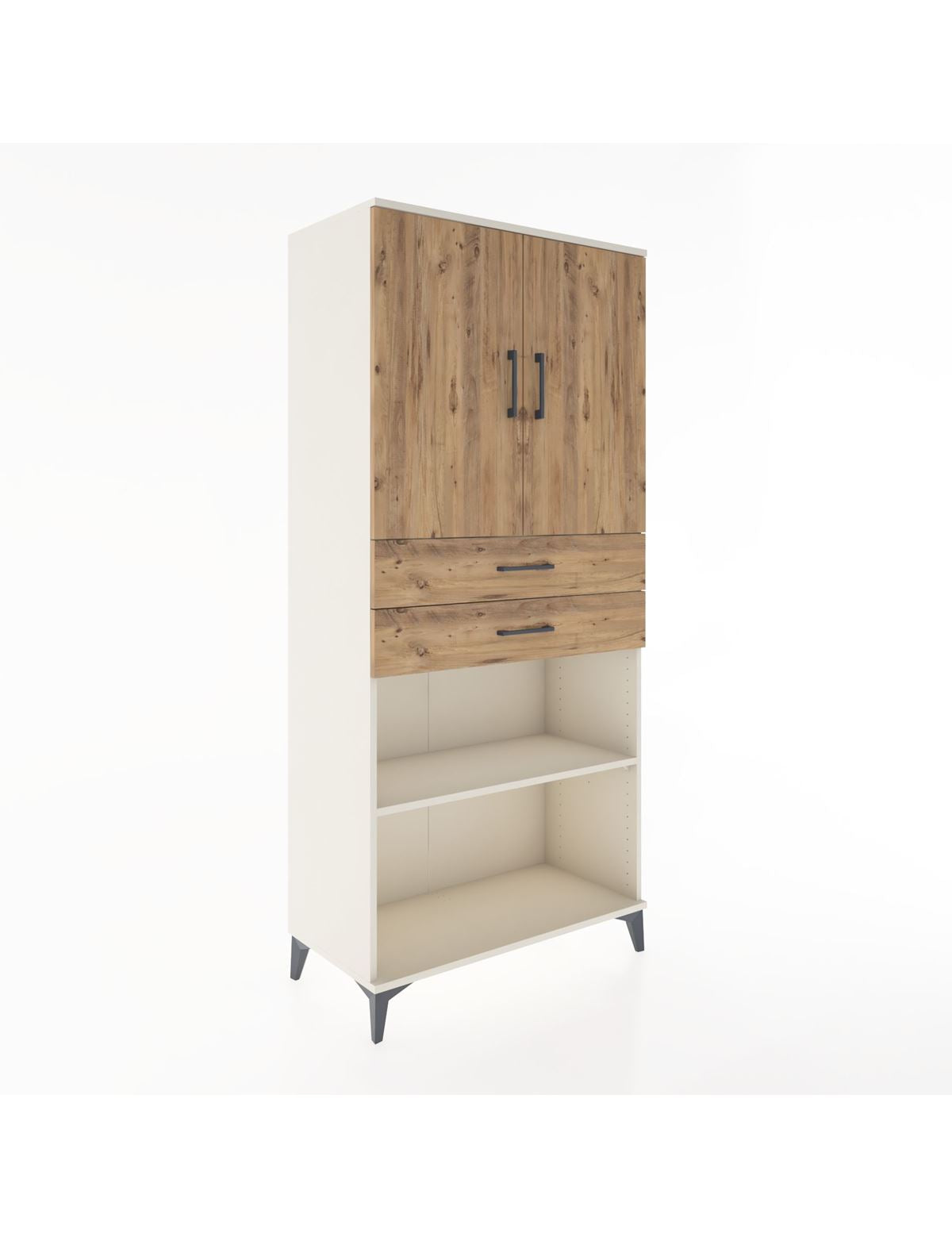 Hyperion Dolap 4 Raflı 2 Çekmeceli 2 Kapaklı 88x44x195 Aytaşı-Çam