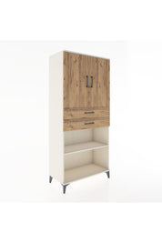 Hyperion Dolap 4 Raflı 2 Çekmeceli 2 Kapaklı 88x44x195 Aytaşı-Çam