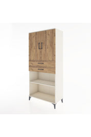 Hyperion Dolap 4 Raflı 2 Çekmeceli 2 Kapaklı 88x44x195 Aytaşı-Çam