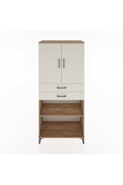 Hyperion Dolap 4 Raflı 2 Çekmeceli 2 Kapaklı 88x44x195 Çam-Aytaşı