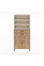 Hyperion Dolap 4 Raflı 2 Çekmeceli 2 Kapaklı 88x44x195 Aytaşı-Çam
