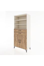 Hyperion Dolap 4 Raflı 2 Çekmeceli 2 Kapaklı 88x44x195 Aytaşı-Çam