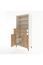 Hyperion Dolap 4 Raflı 2 Çekmeceli 2 Kapaklı 88x44x195 Aytaşı-Çam