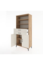 Hyperion Dolap 4 Raflı 2 Çekmeceli 2 Kapaklı 88x44x195 Çam-Aytaşı