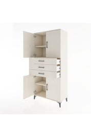 Hyperion Dolap 3 Raflı 3 Çekmeceli 4 Kapaklı 88x44x195 Aytaşı-Aytaşı