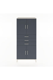 Hyperion Dolap 3 Raflı 3 Çekmeceli 4 Kapaklı 88x44x195 Aytaşı-Antrasit