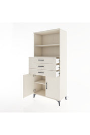Hyperion Dolap 3 Raflı 3 Çekmeceli 2 Kapaklı 88x44x195 Aytaşı-Aytaşı