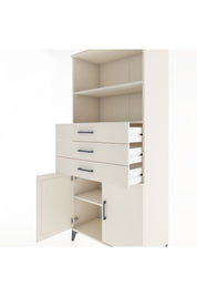 Hyperion Dolap 3 Raflı 3 Çekmeceli 2 Kapaklı 88x44x195 Aytaşı-Aytaşı