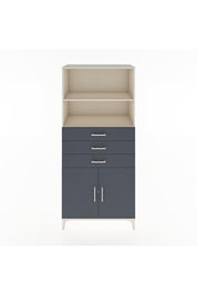 Hyperion Dolap 3 Raflı 3 Çekmeceli 2 Kapaklı 88x44x195 Aytaşı-Antrasit