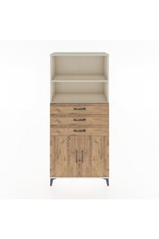 Hyperion Dolap 3 Raflı 3 Çekmeceli 2 Kapaklı 88x44x195 Aytaşı-Çam