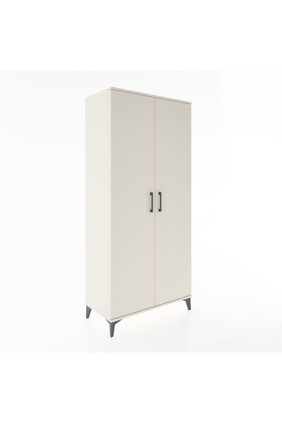 Hyperion Dolap 3 Raflı 2 Kapaklı Tek Askılı 88x44x195 Aytaşı-Aytaşı