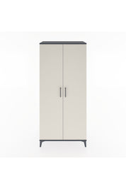 Hyperion Dolap 3 Raflı 2 Kapaklı Tek Askılı 88x44x195 Antrasit-Aytaşı