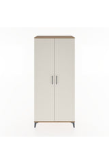 Hyperion Dolap 3 Raflı 2 Kapaklı Tek Askılı 88x44x195