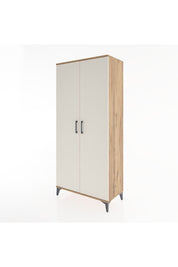 Hyperion Dolap 3 Raflı 2 Kapaklı Tek Askılı 88x44x195 Çam-Aytaşı