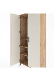 Hyperion Dolap 3 Raflı 2 Kapaklı Tek Askılı 88x44x195 Çam-Aytaşı