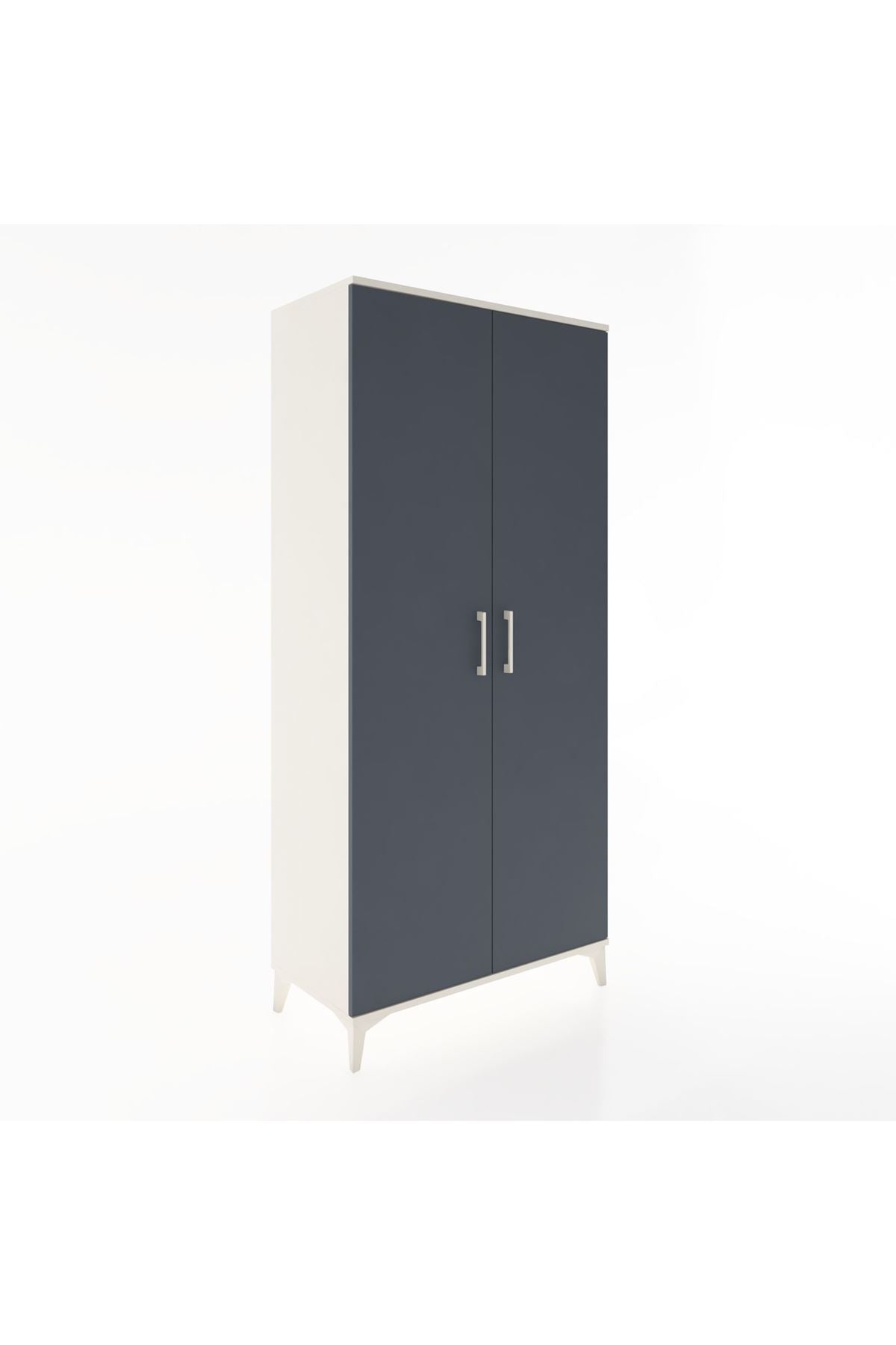 Hyperion Dolap 5 Raflı 2 Kapaklı 88x44x195 Aytaşı-Antrasit