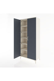 Hyperion Dolap 5 Raflı 2 Kapaklı 88x44x195 Aytaşı-Antrasit