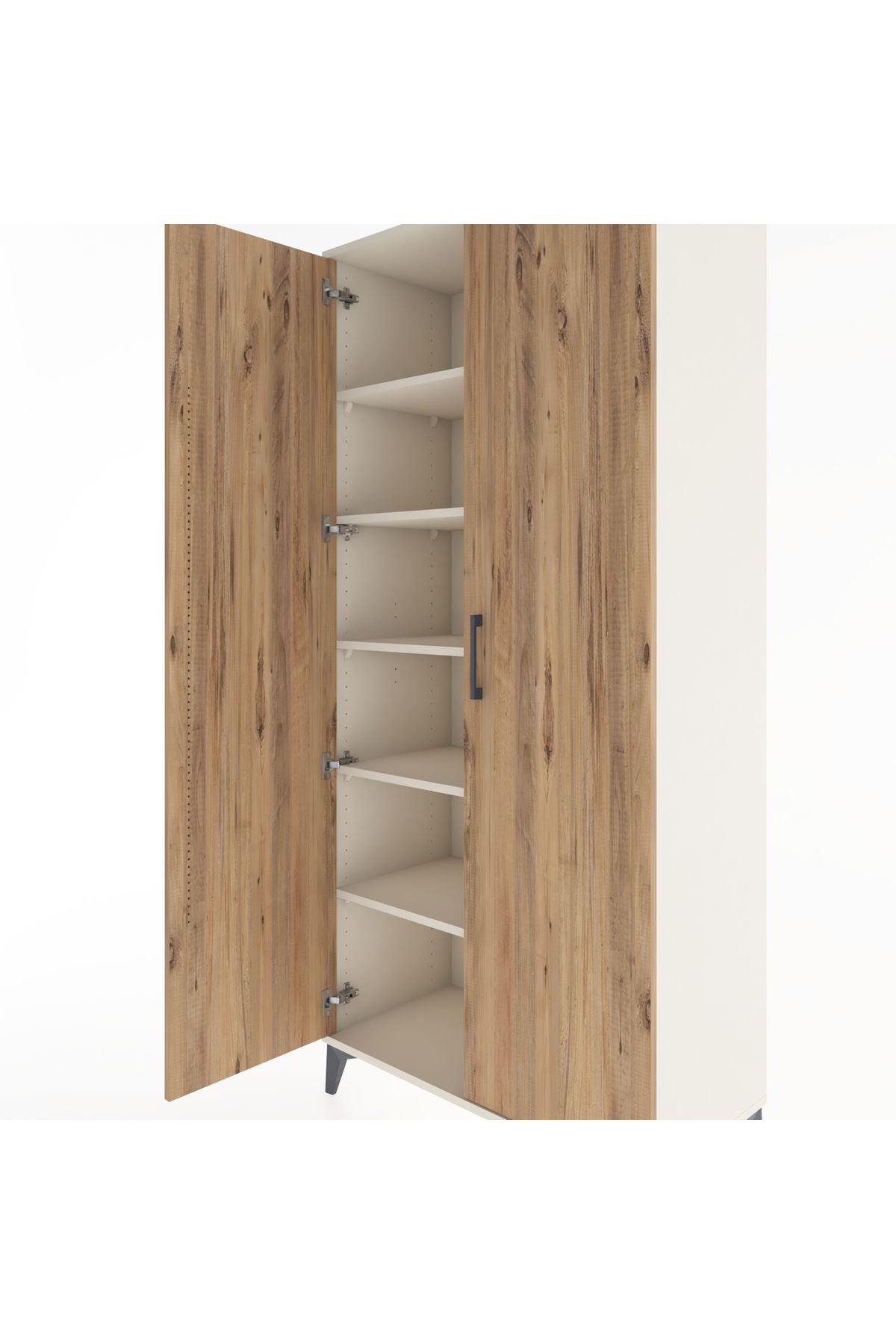 Hyperion Dolap 5 Raflı 2 Kapaklı 88x44x195 Aytaşı-Çam