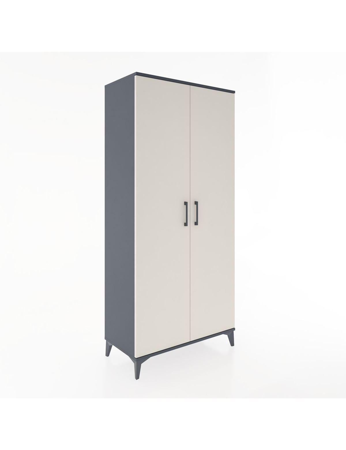 Hyperion Dolap 5 Raflı 2 Kapaklı 88x44x195 Antrasit-Aytaşı