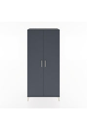 Hyperion Dolap 5 Raflı 2 Kapaklı 88x44x195 Antrasit-Antrasit