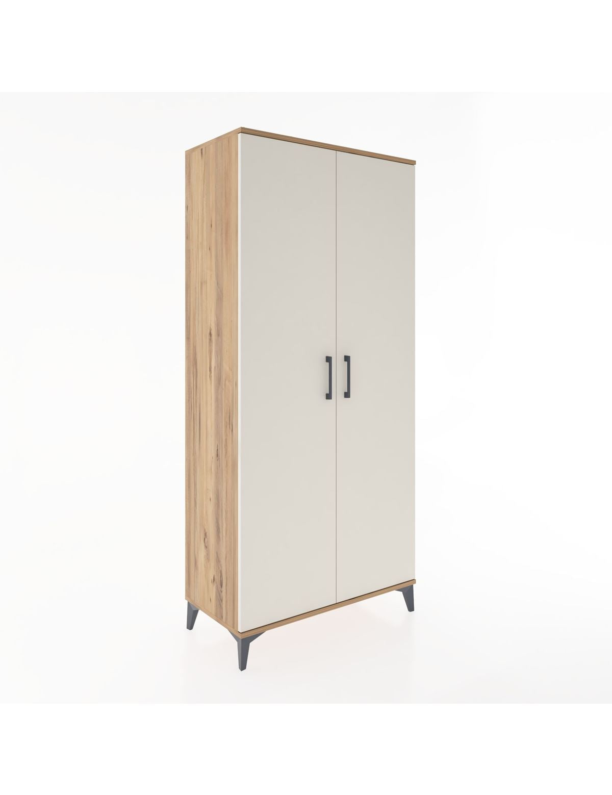 Hyperion Dolap 5 Raflı 2 Kapaklı 88x44x195 Çam-Aytaşı