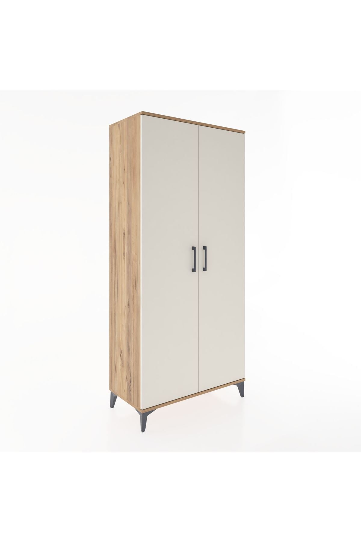 Hyperion Dolap 5 Raflı 2 Kapaklı 88x44x195 Çam-Aytaşı