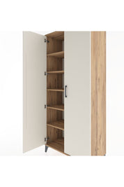 Hyperion Dolap 5 Raflı 2 Kapaklı 88x44x195 Çam-Aytaşı