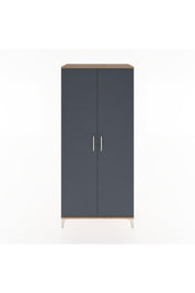 Hyperion Dolap 5 Raflı 2 Kapaklı 88x44x195 Çam-Antrasit