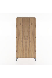 Hyperion Dolap 5 Raflı 2 Kapaklı 88x44x195 Çam-Çam