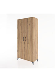 Hyperion Dolap 5 Raflı 2 Kapaklı 88x44x195 Çam-Çam