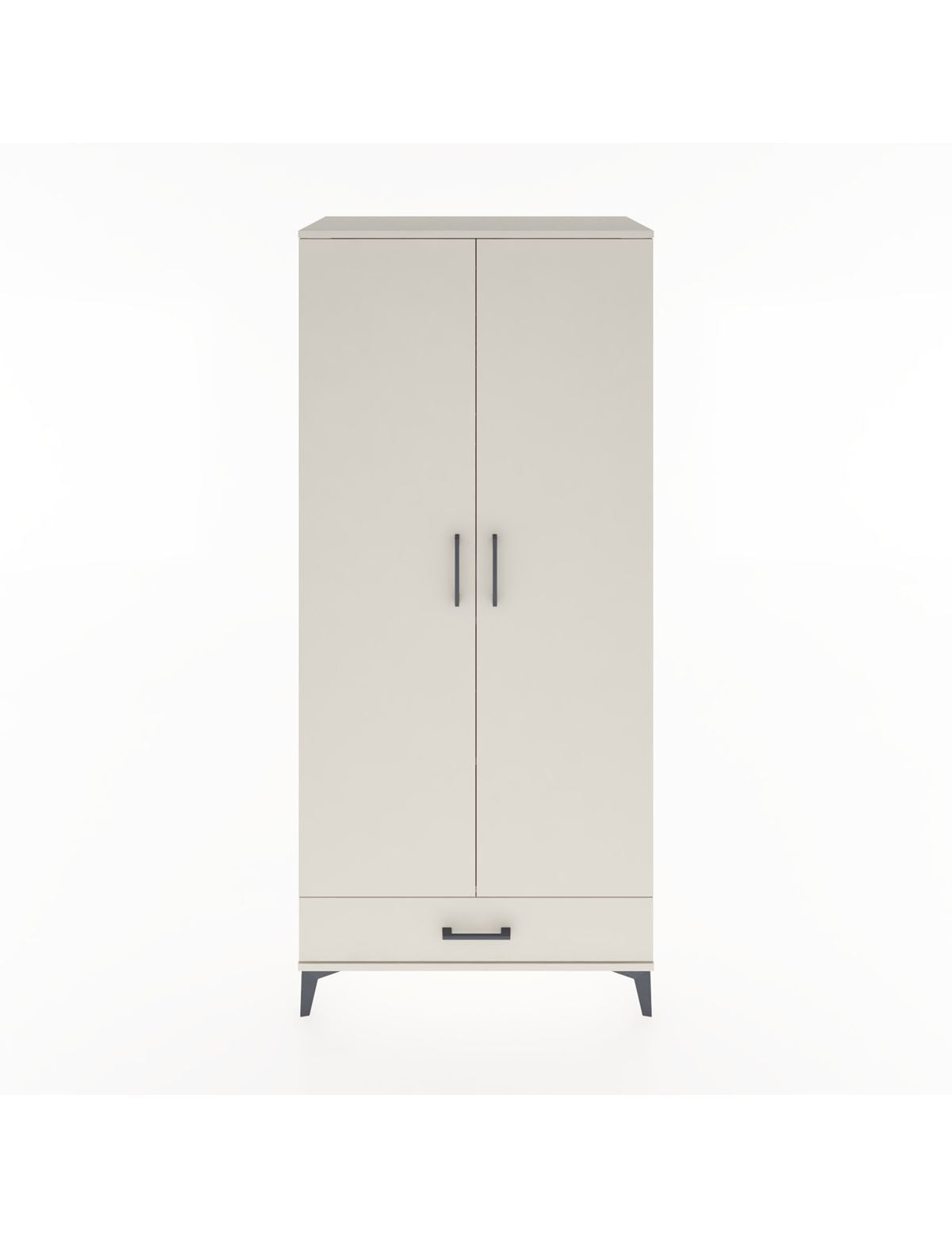 Hyperion Dolap 3 Raflı Tek Çekmeceli Tek Askılı 88x44x195 Aytaşı-Aytaşı