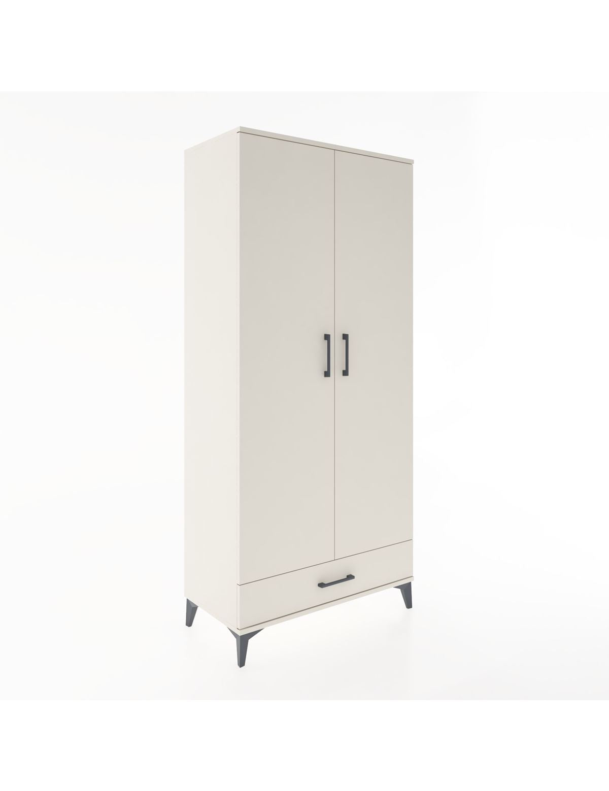 Hyperion Dolap 3 Raflı Tek Çekmeceli Tek Askılı 88x44x195 Aytaşı-Aytaşı