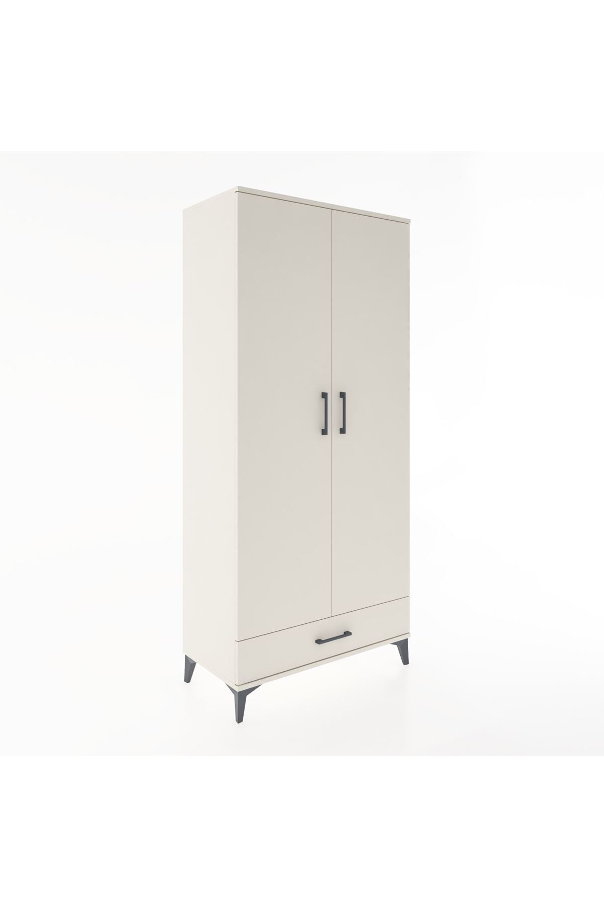 Hyperion Dolap 3 Raflı Tek Çekmeceli Tek Askılı 88x44x195 Aytaşı-Aytaşı