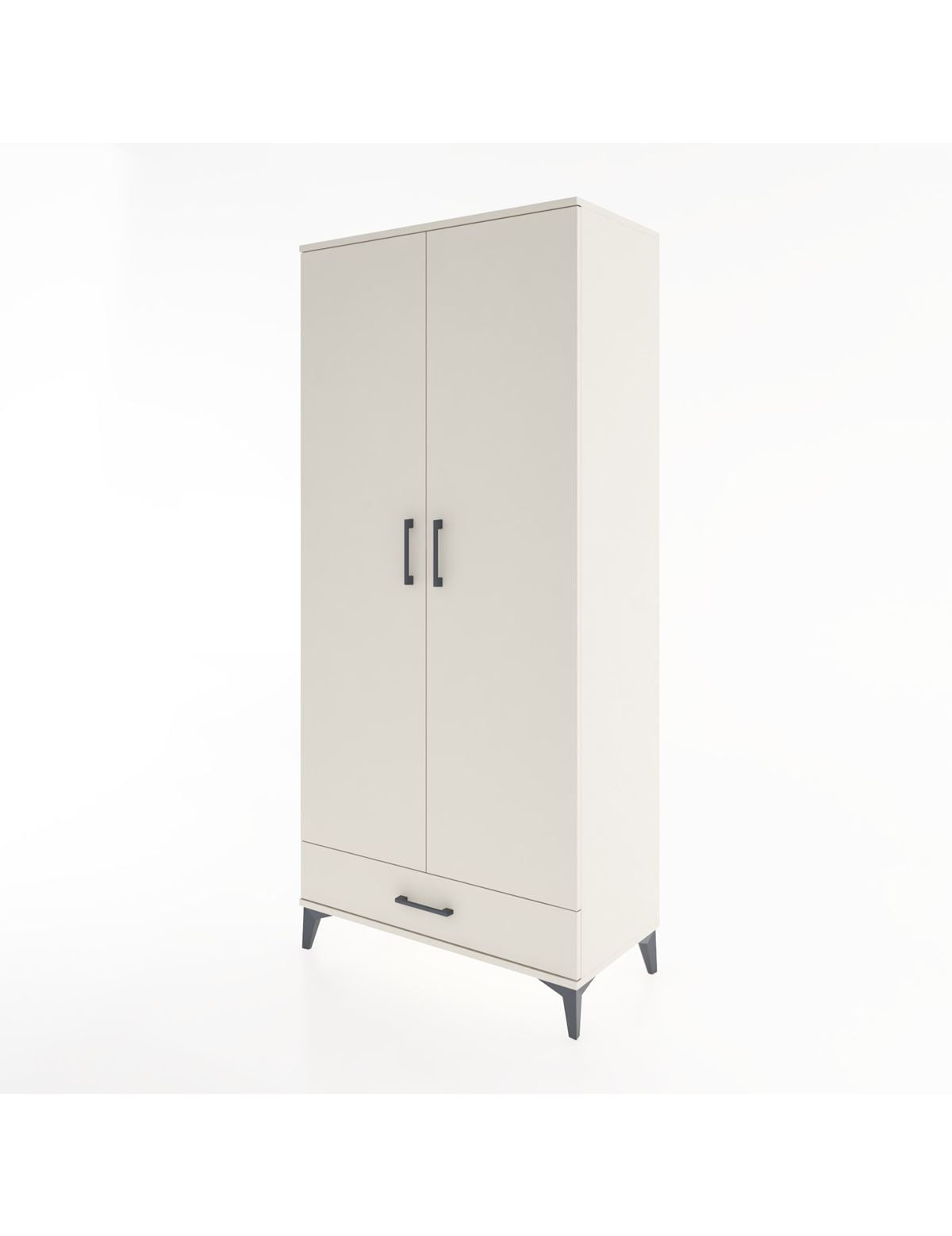 Hyperion Dolap 3 Raflı Tek Çekmeceli Tek Askılı 88x44x195 - S60M082V1B