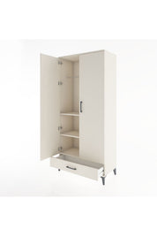 Hyperion Dolap 3 Raflı Tek Çekmeceli Tek Askılı 88x44x195 Aytaşı-Aytaşı