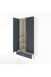 Hyperion Dolap 3 Raflı Tek Çekmeceli Tek Askılı 88x44x195 Aytaşı-Antrasit