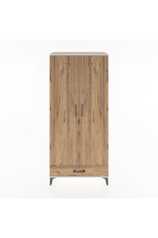 Hyperion Dolap 3 Raflı Tek Çekmeceli Tek Askılı 88x44x195 Aytaşı-Çam